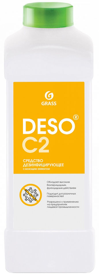 Средство дезинфицирующее Grass Deso C2 с моющим эффектом 1л