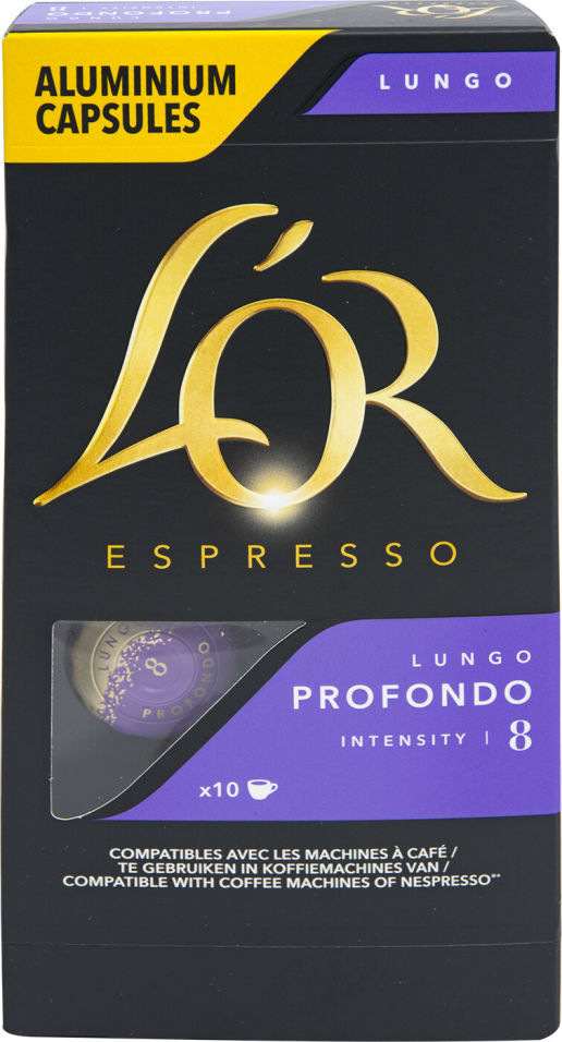 Кофе в капсулах Lor Espresso Lungo Profondo 10шт (упаковка 3 шт.)