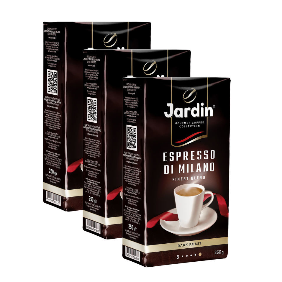 Купить хороший молотый кофе. Жардин эспрессо Милано молотый. Jardin эспрессо ди Милано 250.