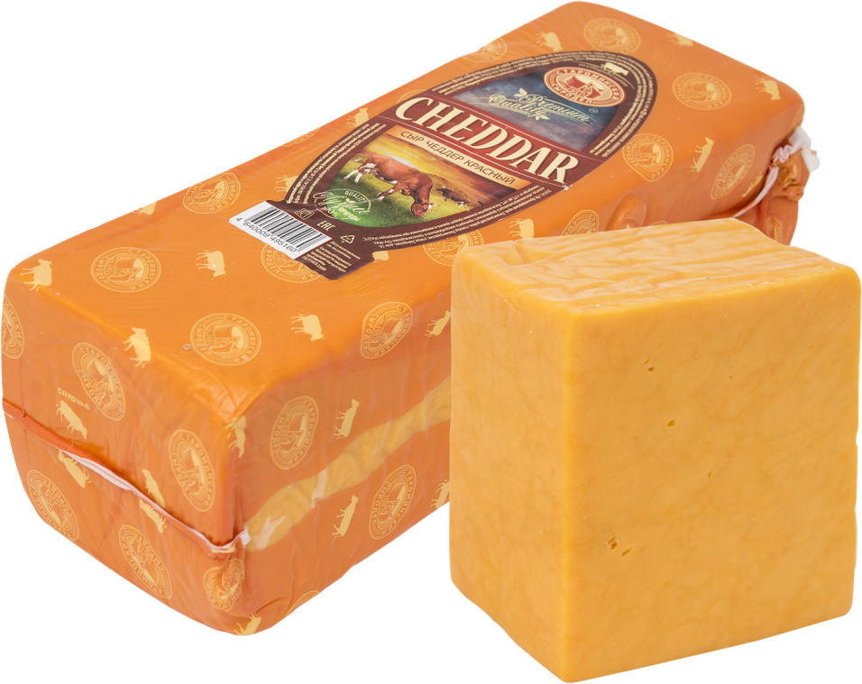 Сыр Староминский сыродел Чеддер красный 50% - купить с доставкой в Vprok.ru  Перекрёсток по цене 879.00 руб.